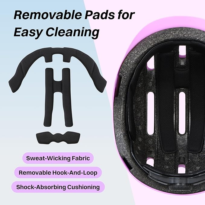 ZIFFY Kids/Toddler Bike Helmet, Adjustable, Lightweight, Safety Certified Scooter Helmet for Boys & Girls with Washable Inner Lining, 2 Sizes, 4 Colors – Fits Toddlers to Youth