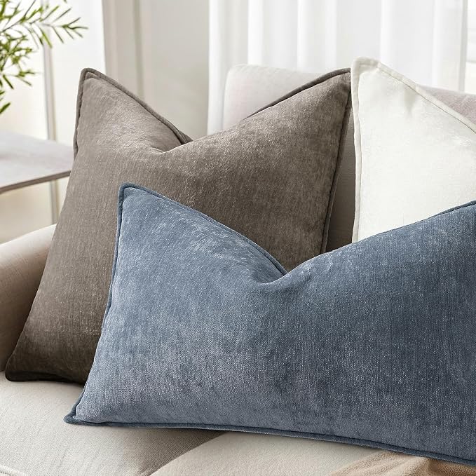 decorUhome Summer Couch Euro Sham Throw Pillow Covers 22x22 Set of 2, - Image 5
