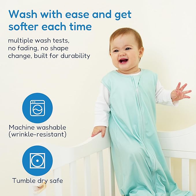 TotAha Sleep Sack 0-6 Months 3-Pack,Stretchy,Buttery Soft Swaddle Transition Sleeping Bag,Light Baby Wearable Blanket with 2-Way Safe Zippers for Boys and Girls, 0.5 TOG