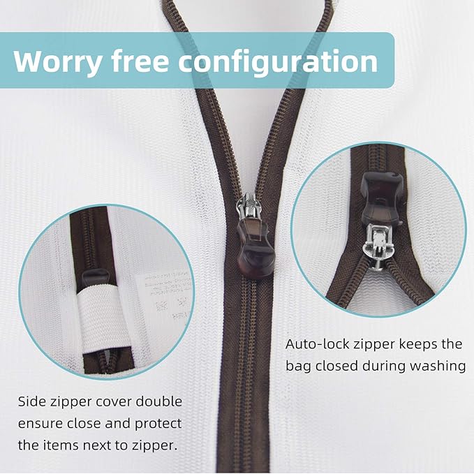 GOGOODA Set of 7 Mesh Laundry Bags for Delicates Wash Bags for Lingerie, Laundry, Hosiery, Blouse, Underwear, Pantyhose, Socks, Shoes