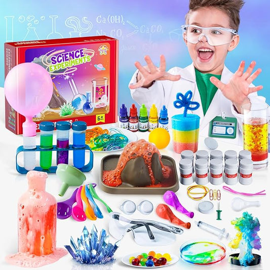 Science Kits for Kids - 70 Experiments Science Kit for Kids Age 6-12 Year Old, STEM Educational Science Toys Gifts for Girls Boys, Chemistry Set, Crystal Growing, Erupting Volcano