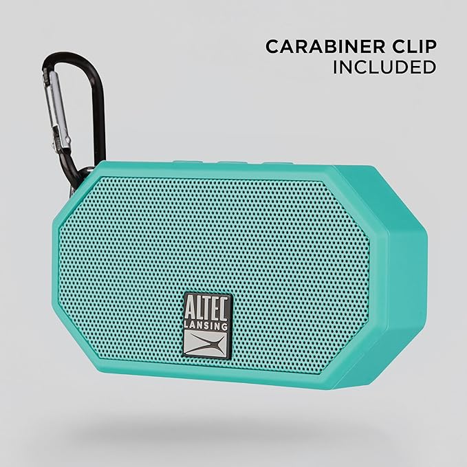 Altec Lansing Mini H2O - Waterproof Bluetooth Speaker, IP67 Certified & Floats in Water, Compact & Portable Speaker for Hiking, Camping, Pool, and Beach