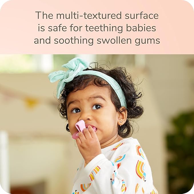 NUK Comfy Duet 100% Silicone Soother 2-in-1 BPA Free Pacifier and Teether