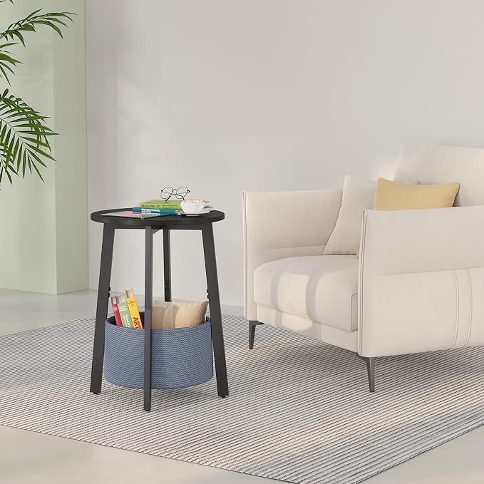 sthmec Small Round Side End Table - Image 4