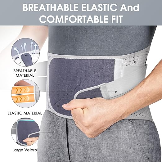 Elastic Abdominal Binder Lower Waist Support Belt, Post Surgery Postpartum Belly Band Wrap Back Support Belt Stomach Compression Wrap Waist Recovery for Men and Women (XX-Large)