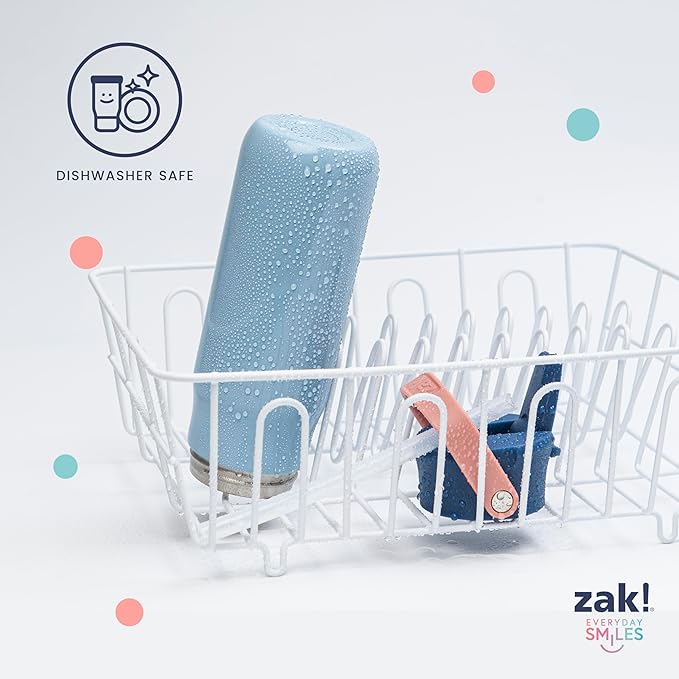 Zak Designs Harmony Hello Kitty 20oz Water Bottle for Travel or At Home, Recycled Stainless Steel is Leak-Proof When Closed and Vacuum Insulated with Straw Lid and Carry Handle