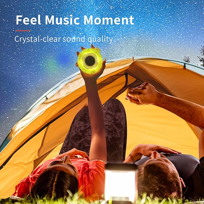 HEYSONG Waterproof Shower Bluetooth Speaker, Durable & Portable with Clear Sound, Ideal for Shower, Pool, Beach & Kayaking – Great Gift for All Ages
