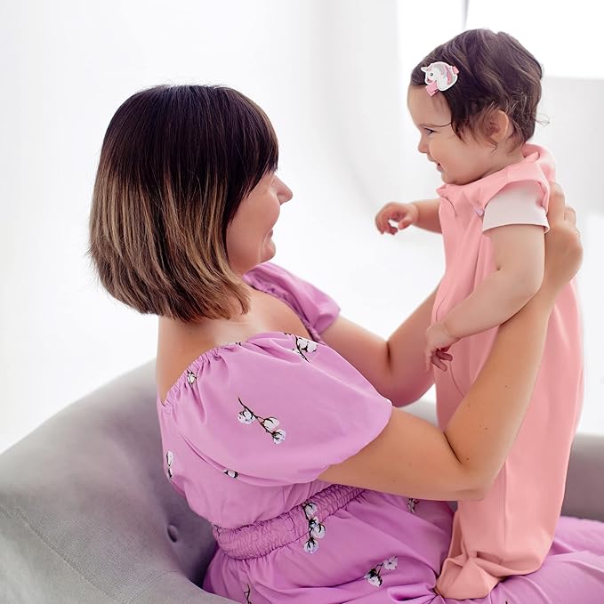 Mama Cheetah Baby Sleep Sack 0.5 TOG, Organic Cotton Baby Wearable Blanket with Two-Way Zipper, Swaddle Transition Baby Sleeping Bag for Newborn Infant Toddler Boy Girl, 6-12 Month