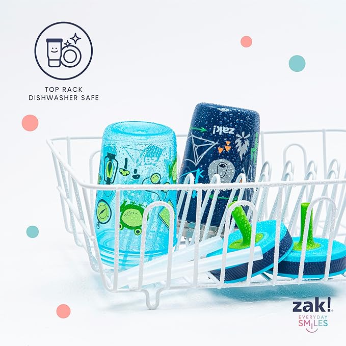 Zak Designs Bluey Kelso Tumbler Set, 15 fl.oz. Leak-Proof Screw-On Lid with Straw, Bundle for Kids Includes Plastic and Stainless Steel Cups with Bonus Sipper, 3pc Set, Non-BPA