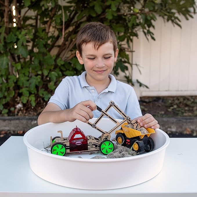 ButterflyEdufields 4in1 STEM Building Car Kits for Kids - DIY 3D Wooden Puzzle Toys, Educational STEM Gifts for Ages 6 to 12