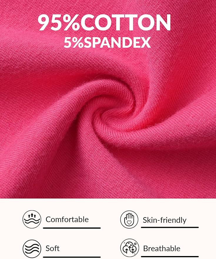 Witwot 3 Pack Baby Girls Leggings Toddler Kids Soft Cotton Pants Size 18M-5T