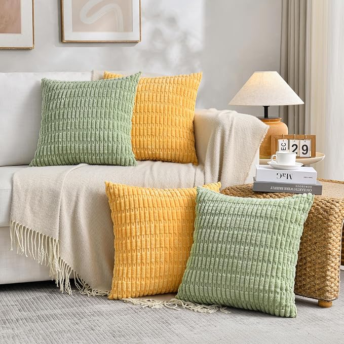 Fancy Homi 4 Packs Decorative Throw Pillow Covers - Image 7