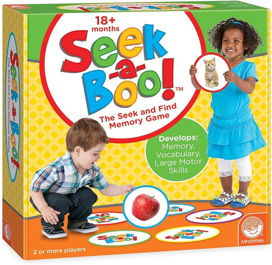 MindWare Seek-a-Boo Seek and Find Memory Game and Toddler Flash Cards Matching Game