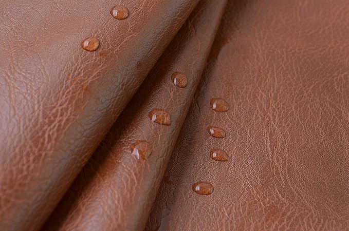 Wento Thick Faux Leather Fabric Soft Skin Grain PU Leather - Image 4