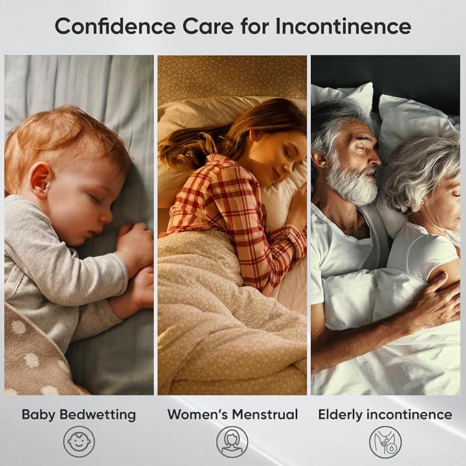 Bed Pads Washable Waterproof, Twin (38" x 36", Pack of 2) Incontinence Bed Pads & Pee Pads, Perfect for Kids, Adults and Elderly