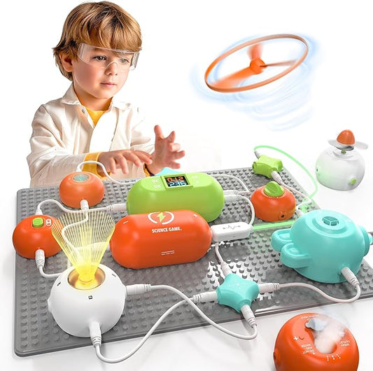 Science Kits for Kids - STEM Kits for Kids, Electronics Exploration Kit, Over 420 Projects, 35 Circuit Parts, STEM Educational Toy Gifts for Kids Boys Girls Ages 3 4 5 6 7 8 9 10 11 12