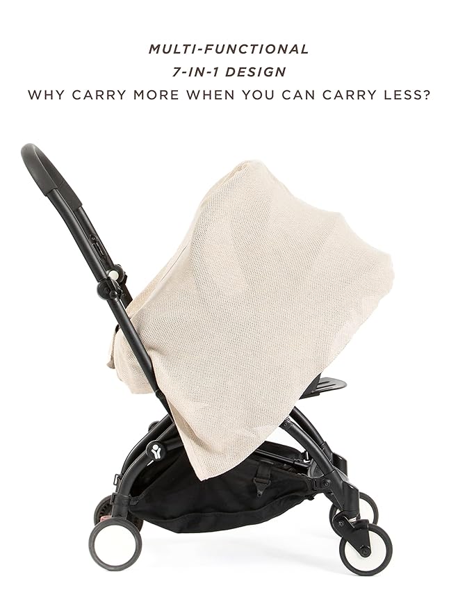 We are Amma | The Cocoon™ - Newborn Essentials Must Haves: Nursing Cover for Breast Feeding Essentials | Nursing Sweater Used as Breastfeeding Cover (Natural, One Size)