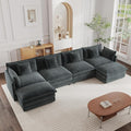 mikibama Modular Sectional Sofa, 146.5 Inch U Shaped Couch Set by Mikibama