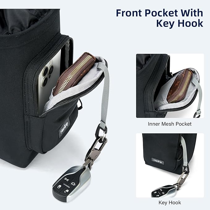 Insulated Water Bottle Carrier Bag with Strap Phone Pocket for 25/32/40/64 oz Tumbler Cup, Water Bottle Holder