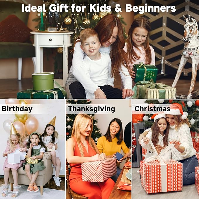 Digital Camera, FHD 4K 44MP Digital Camera, 16X Digital Zoom, Digital Point and Shoot Camera with 3-LED Fill Lights, 64GB SD Card, Compact Camera for Kids Teen Boys Girls, Purple