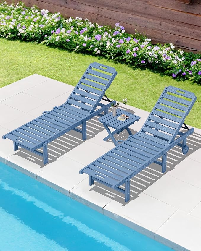 SERWALL Folding Outdoor Side Table Set of 4, Small Adirondack Side Table - Image 12