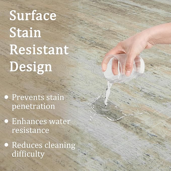 8x10 Area Rug Living Room Rugs - Washable Rug Large Modern Abstract Soft Thin Carpets Indoor Floor No Slip Vintage Carpet for Bedroom Under Dining Table Nursery Home Office Decor Brown