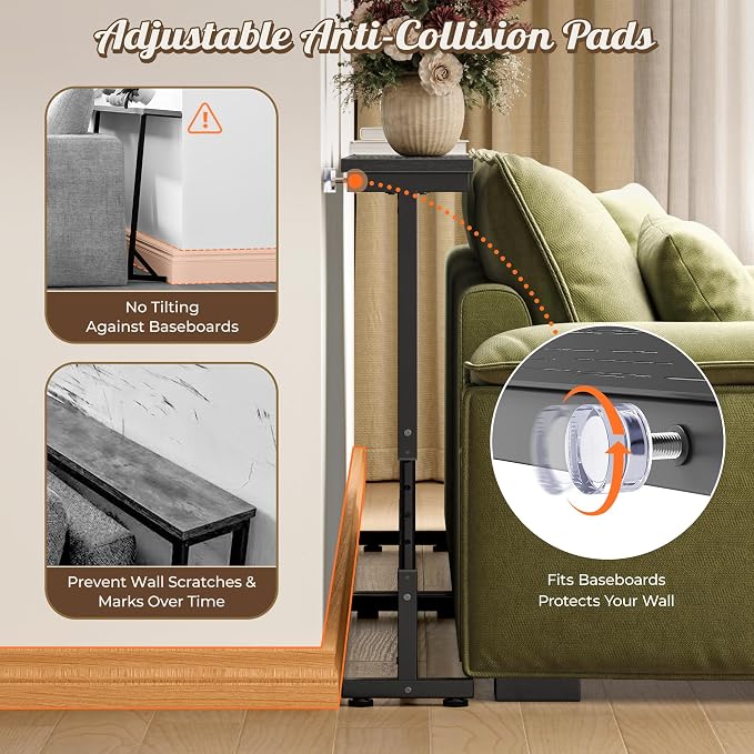 Huuger 78.7 Inch Behind Couch Table - Image 7