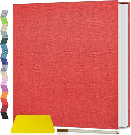 Popotop Photo Album Self Adhesive Scrapbook Album for 4x6 5x7 8x10 Pictures DIY Photo Book as Scrapbooking Supplies Kits, Birthday Gifts for Women Mom Wedding Baby Family Travel