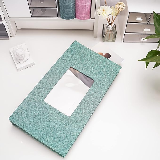 Vienrose Linen Photo Album 420 Pockets for 4x6 Photos Fabric Cover Photo Books Slip-in Picture Albums for Wedding Baby Vacation