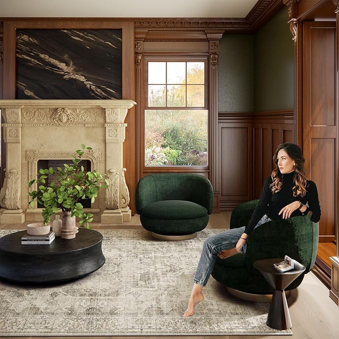 Machine Washable Throw Rugs for Entryway: Door Mat Indoor Entrance 4x6 Small Rug Stain Resistant Non-Slip Low Pile Soft Carpet for Kitchen Front Door Indoor Entry Bathroom Bedroom