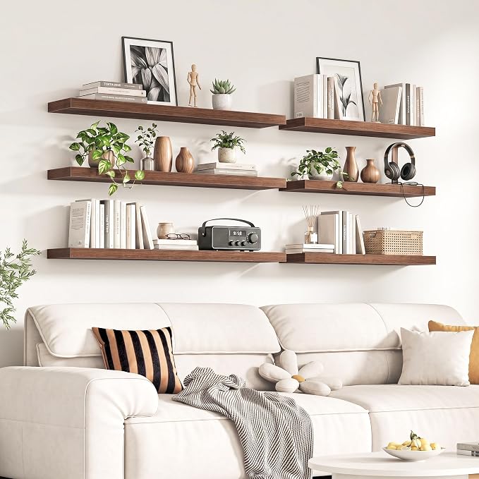 Fun Memories 55Inch Long Floating Shelves, 8 Inch Deep Shelves - Image 2
