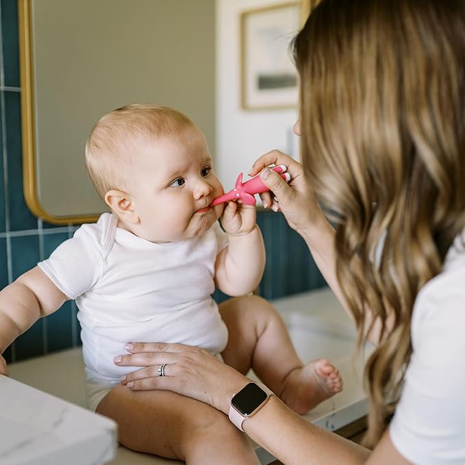 Dr. Brown's Infant-to-Toddler Toothbrush Set, 1.4 Ounce, Pink