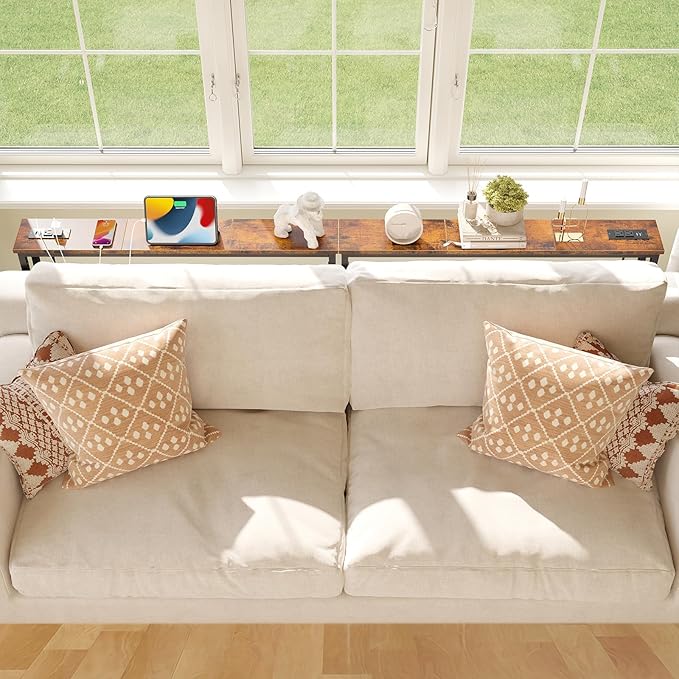 ELYKEN 5.9" Narrow Console Sofa Table - Image 2