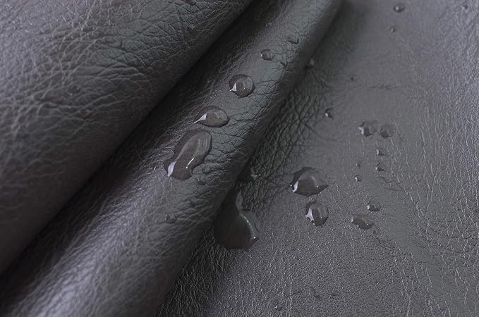 Wento Thick 3 Yard Faux Leather Fabric Soft Skin Grain PU Leather - Image 4