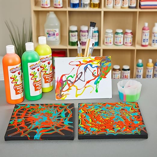 BioColor FBIORE Paint, Fluorescent Red - 16 oz.