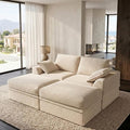 Upgrade Boneless Couch with Storage, Extra Deep&High Seat Modular Sectional by Unknown