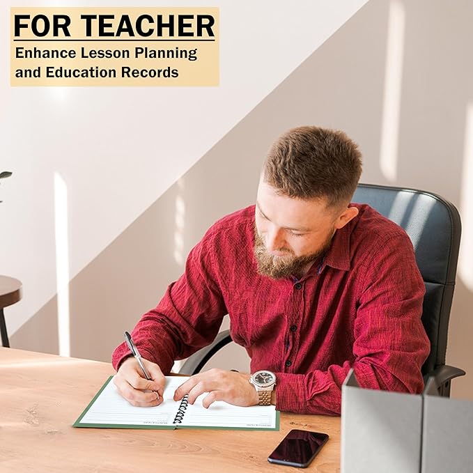 Undated Monthly and Weekly Planner - 12 Month Calendar Planner Notebook with Week Days - Hardcover Undated Planners Blank Agenda Book - A5 Green