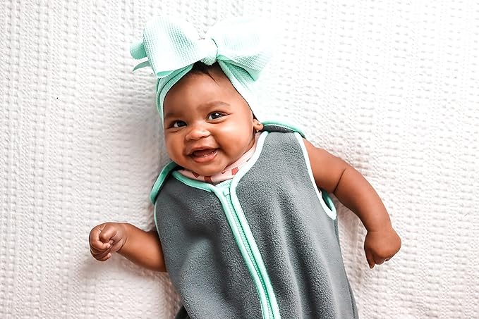 Sleep nest Fleece Baby Sleeping Bag, Lake Green, Medium (6-18 Months)