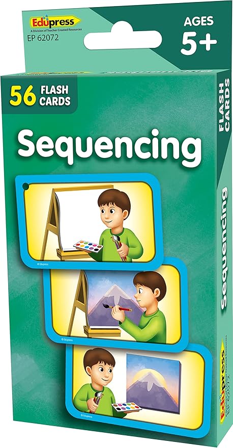 Teacher Created Resources Sequencing Flash Cards (EP62072), Medium