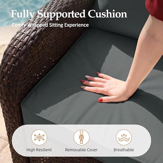 UPHA 7 Pieces Patio Furniture Set - Image 9