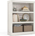 LINSY HOME 3-Tier Bookcase, Small Bookshelf Wood Display Storage Shelves by LINSYHOME