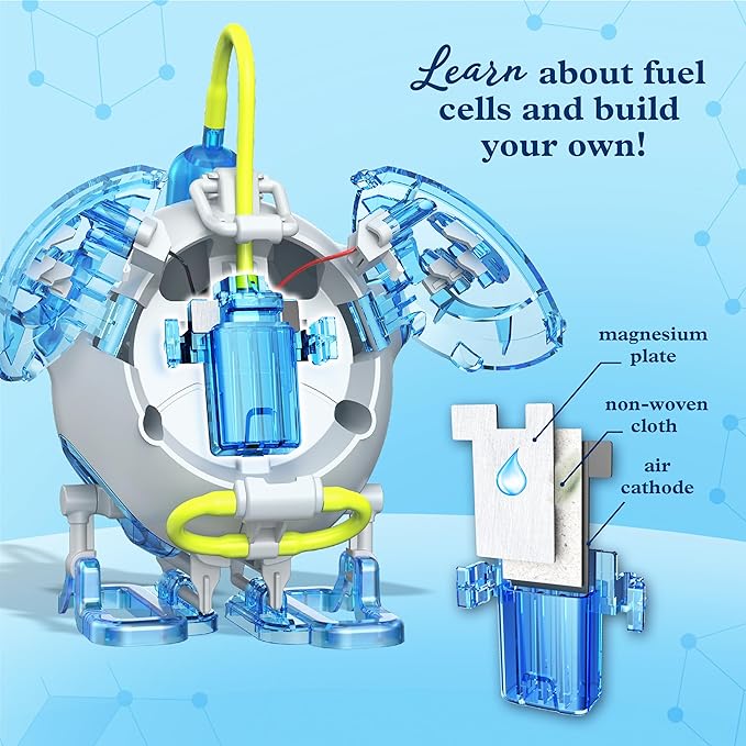Thames & Kosmos Saltwater Fuel Cell Robot STEM Experiment Kit | Build a Walking Robot, No Batteries Required, Walks Up to 1 Hour on 1 Drop of Salt Water, Explore Non-Toxic, Renewable Energy, Ages 8+