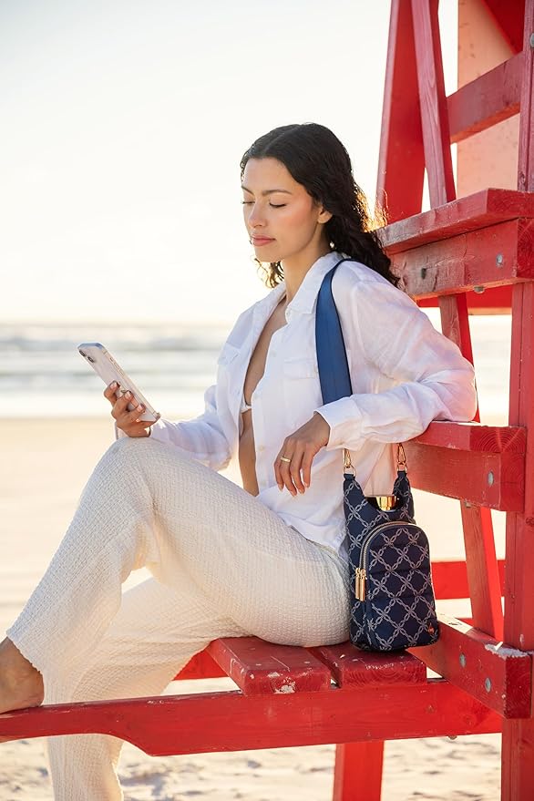 WanderFull® Original HydroBag® Collection, Water Bottle Holder w/Strap & Phone Pocket, Hands-Free Crossbody Water Bottle Bag