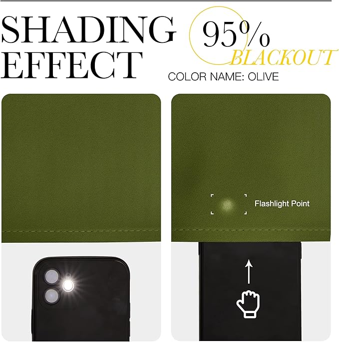 NICETOWN Room Darkening Living Room Curtains 102 inches Long - Grommet Thermal Insulated Window Drapes Room Divider Blinds Sound Reducing for Living Room (W66 x L102, Olive, 2 Pieces)