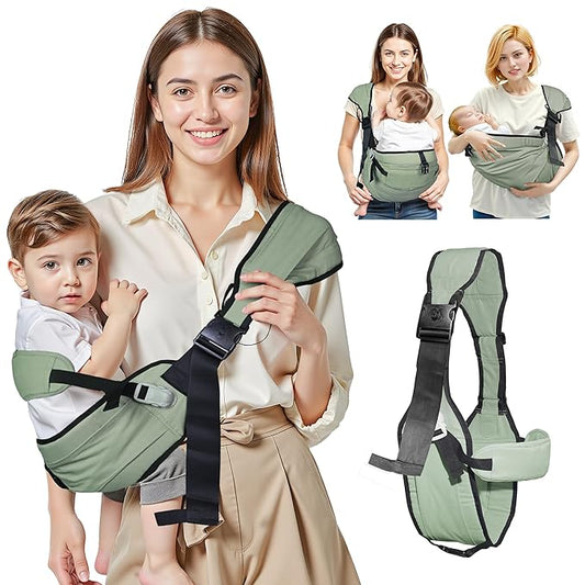 Baby Carrier Newborn to Toddler,Adjustable Baby Sling Carrier,Comfortable and Lightweight Toddler Carrier for 25-60 lbs,Ideal for Shopping Travelling