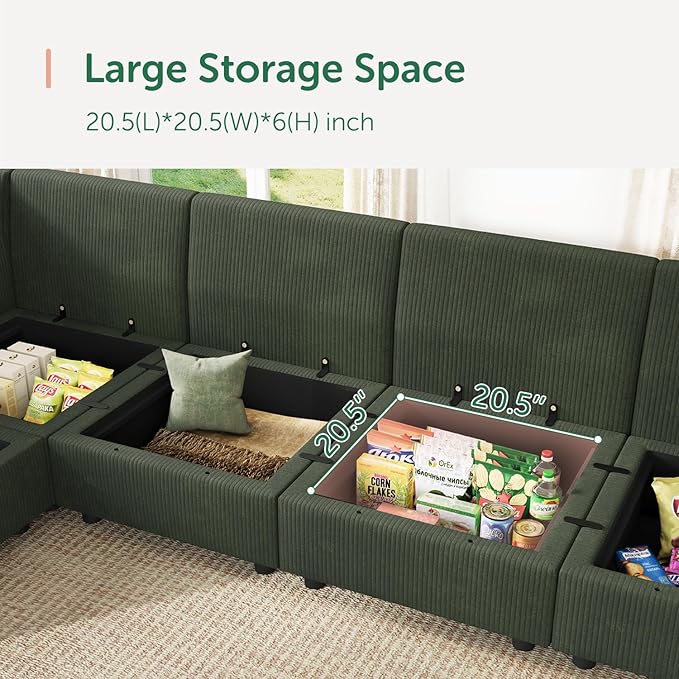 HONBAY Modular Sectional Sofa Couch - Image 6