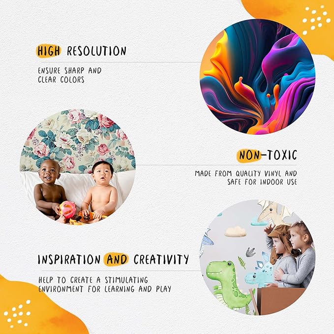 Safari Animal Wall Decals for Kids by Lipastick-Peel and Stick Jungle Stickers Giraffe, Elephant, Hippo, Palm Tree, Parrot for Toddlers Room, Nursery, Playroom, Classroom, Daycare Decor Art- M Size