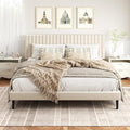 HAOARA King Size Bed Frame, King Size Platform Bed Frame and Velvet Upholstered by HAOARA