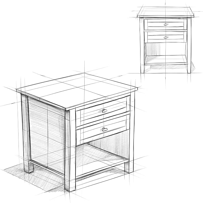 SIMPLIHOME Warm Shaker Bedside Table - Image 14
