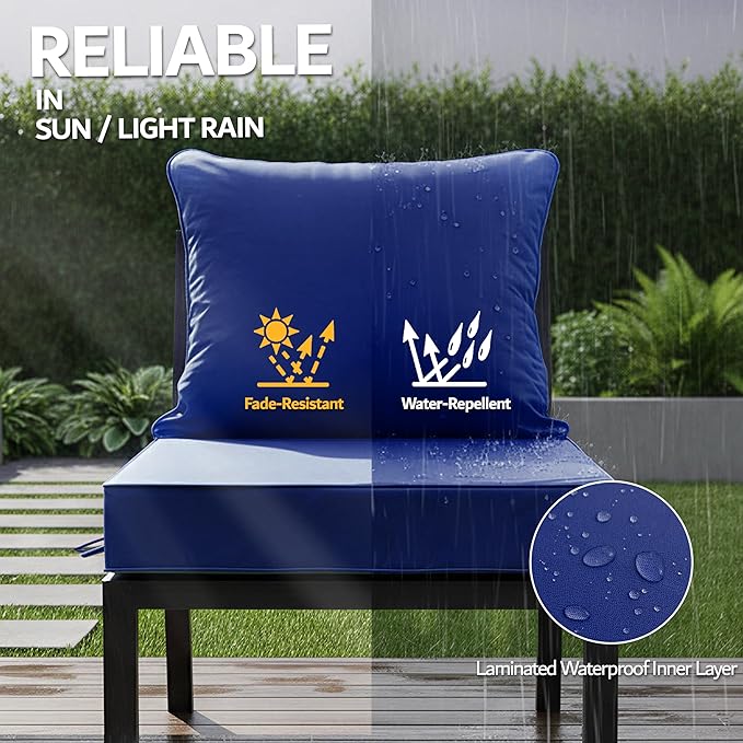 24x24 Inch Outdoor Chair Cushion - Image 3